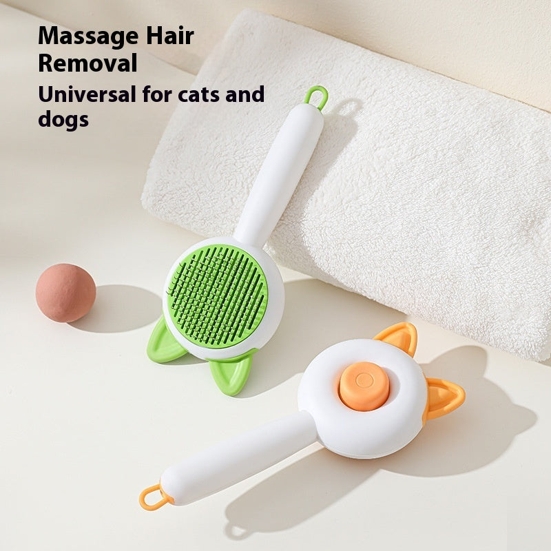 FurEase Self-Cleaning Pet Grooming Brush