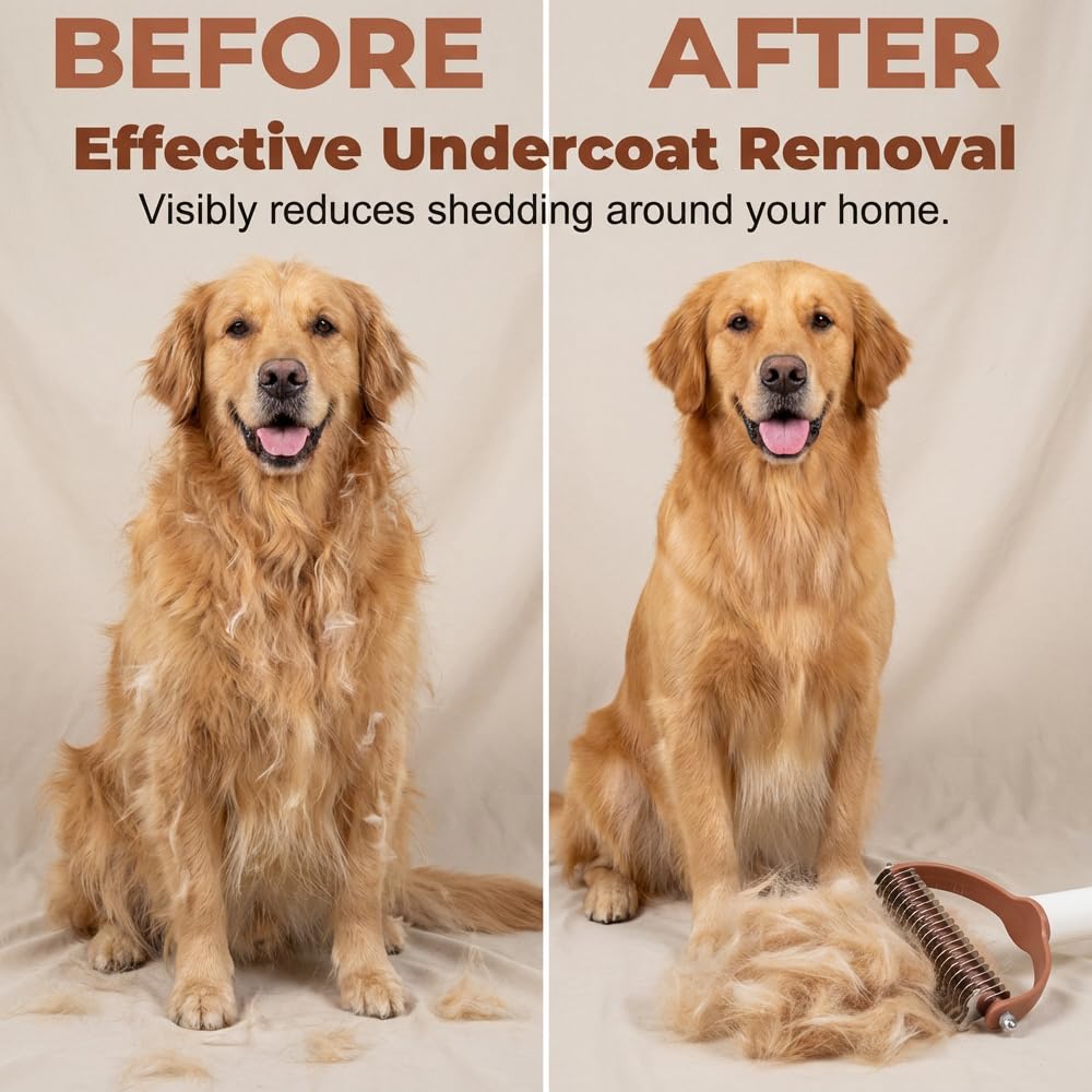 Double Sided Pet Dematting Comb for Cats & Dogs