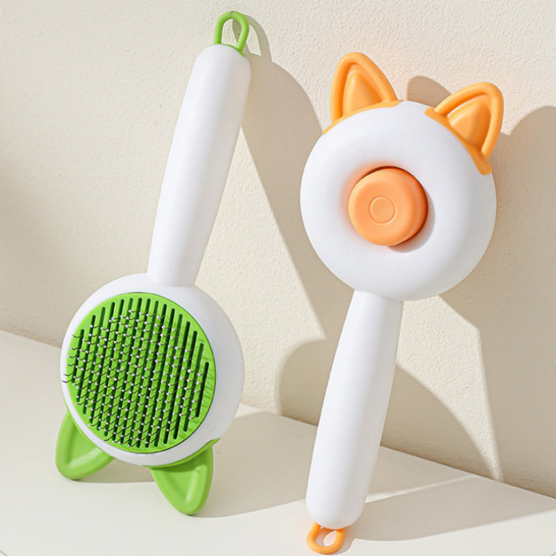 FurEase Self-Cleaning Pet Grooming Brush
