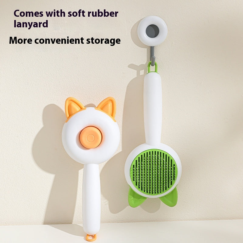 FurEase Self-Cleaning Pet Grooming Brush