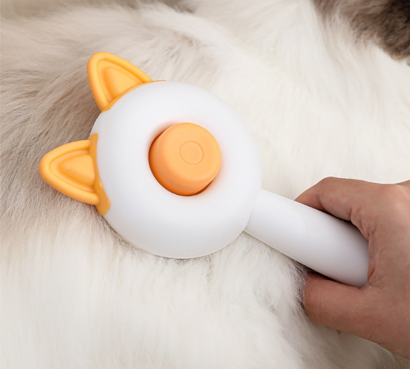 FurEase Self-Cleaning Pet Grooming Brush